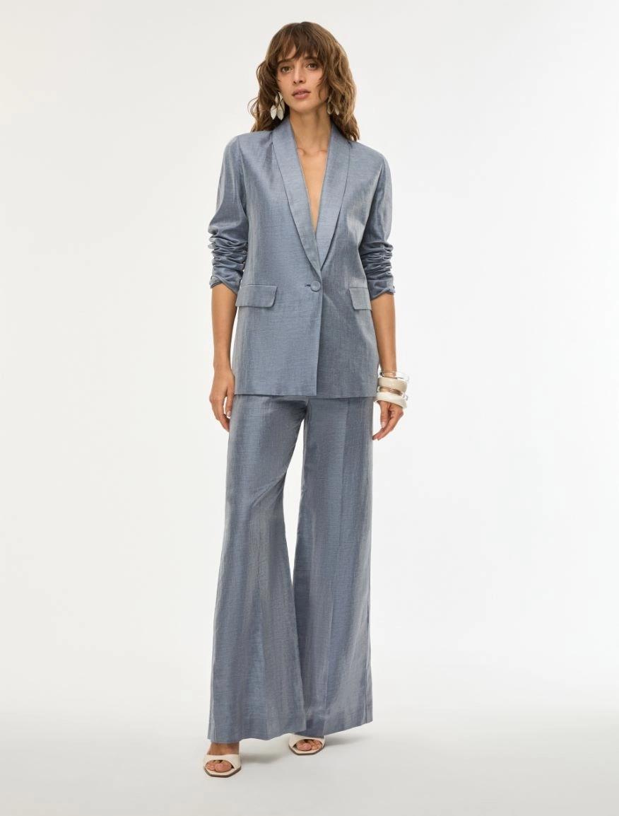 PANTALONI IN MISTO LINO IBLVINO 003 IBLUES