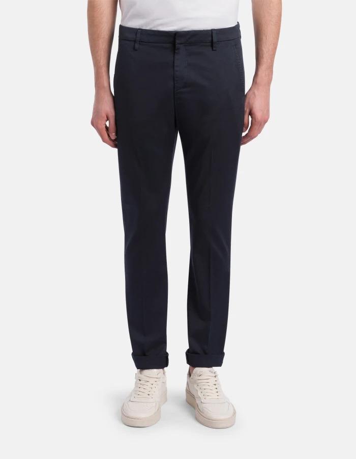 Pantaloni Gaubert slim in gabardina compact<BR/> UP235GS0096UPTD 890 DONDUP
