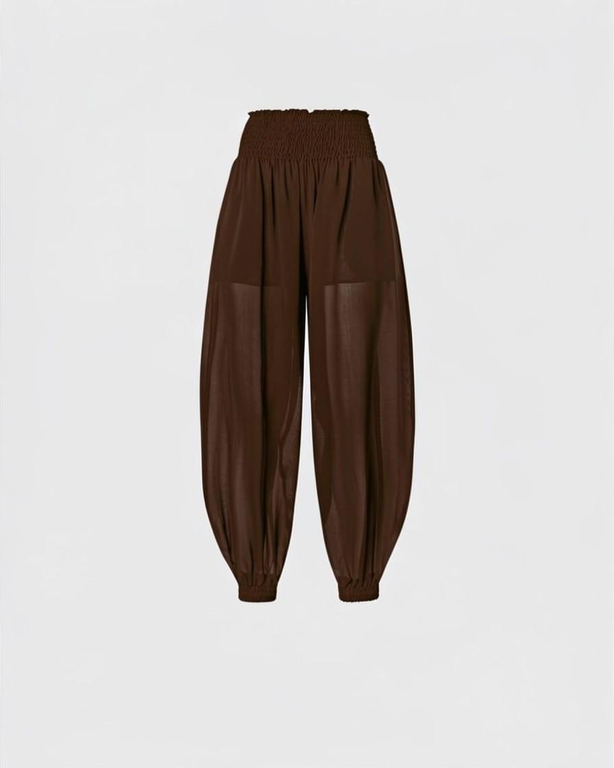 Pantaloni leggeri e fluidi<BR/> 106845A3B2 M04 PINKO
