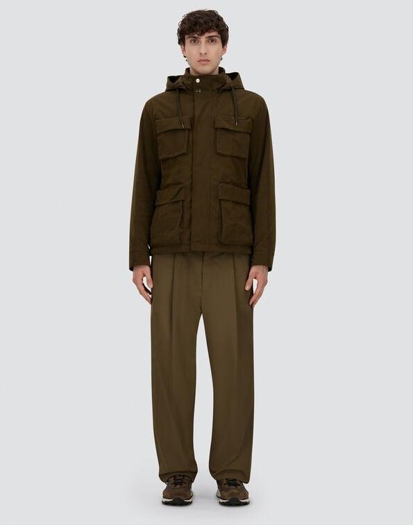 PARKA CORTO IN WAXED TECH COTTON PI001250U13800Z 7740 HERNO