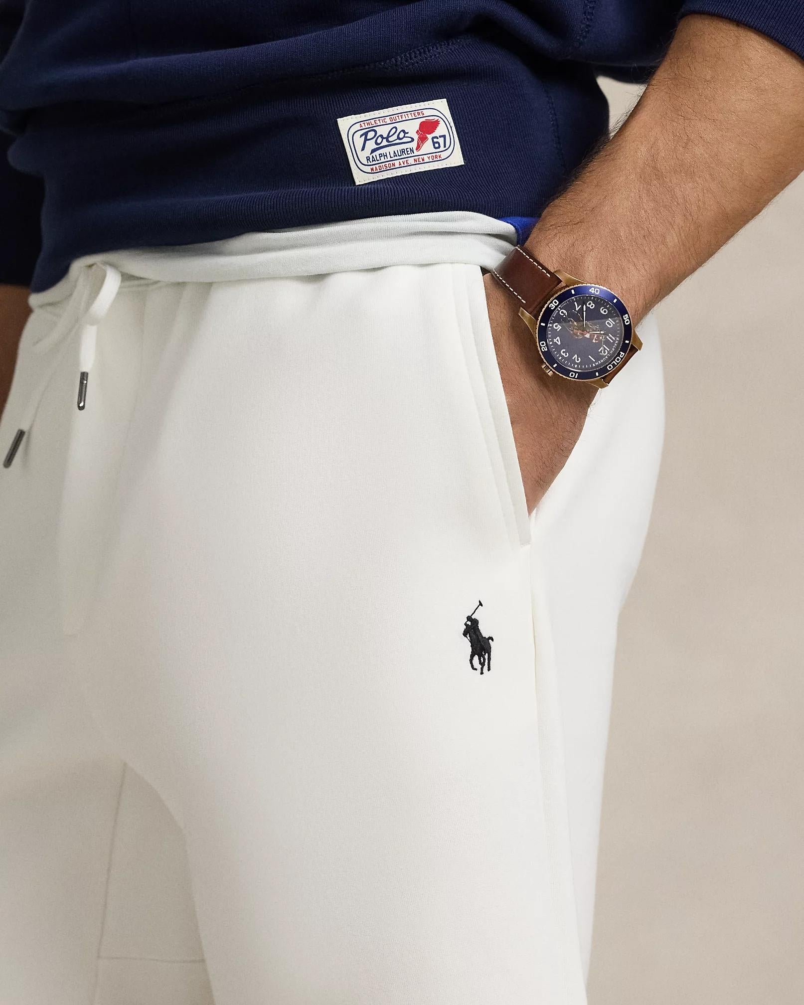Short in misto cotone a maglia doppia <BR/> 710881520 007 RALPH LAUREN