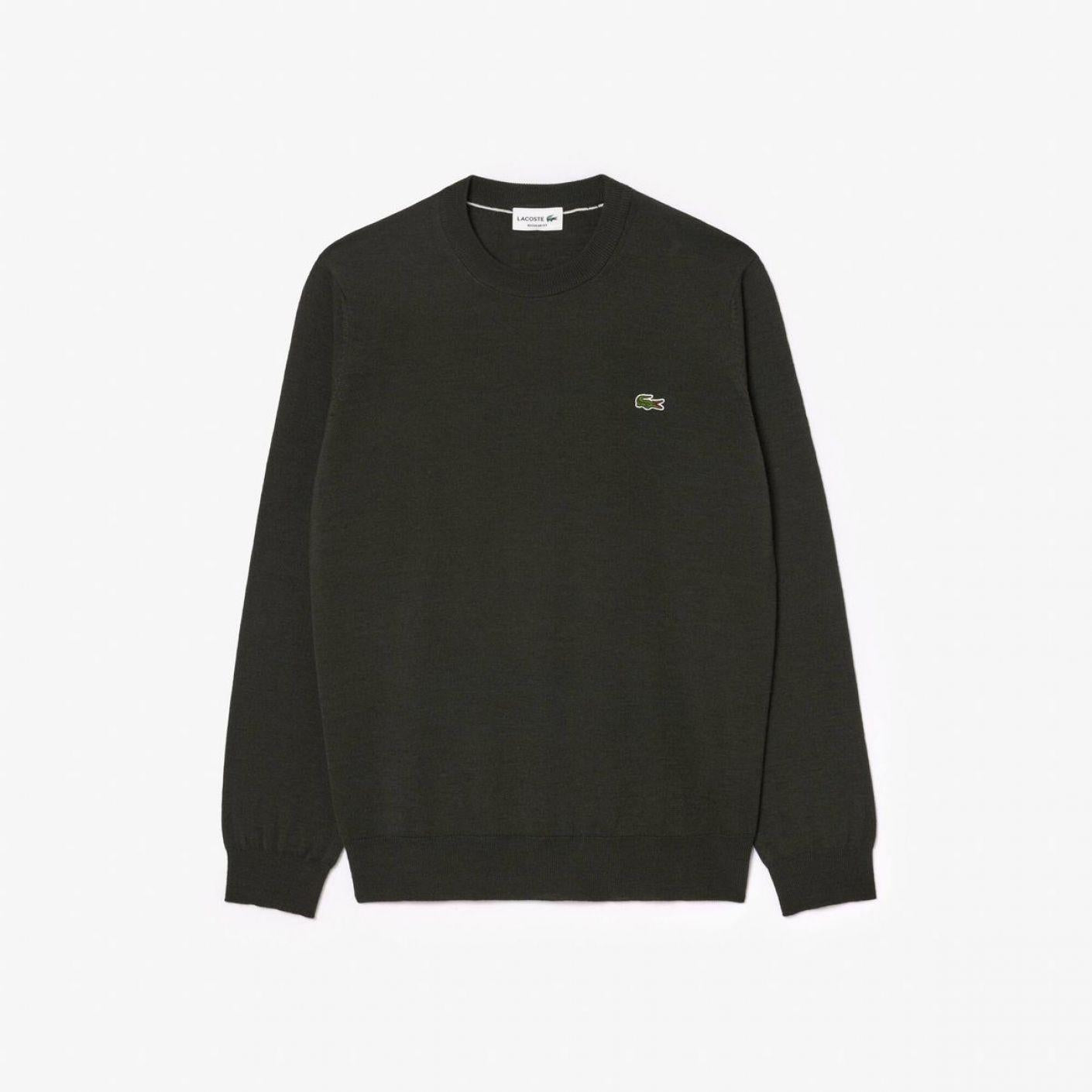 Maglia uomo in lana e tessuto