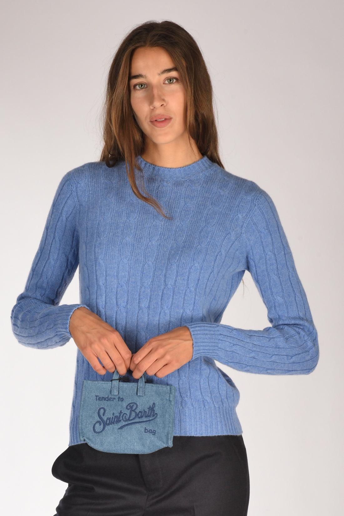 Mini borsa porta telefono Phone Bag denim PHONE009 01350I MC2 SAINT BARTH