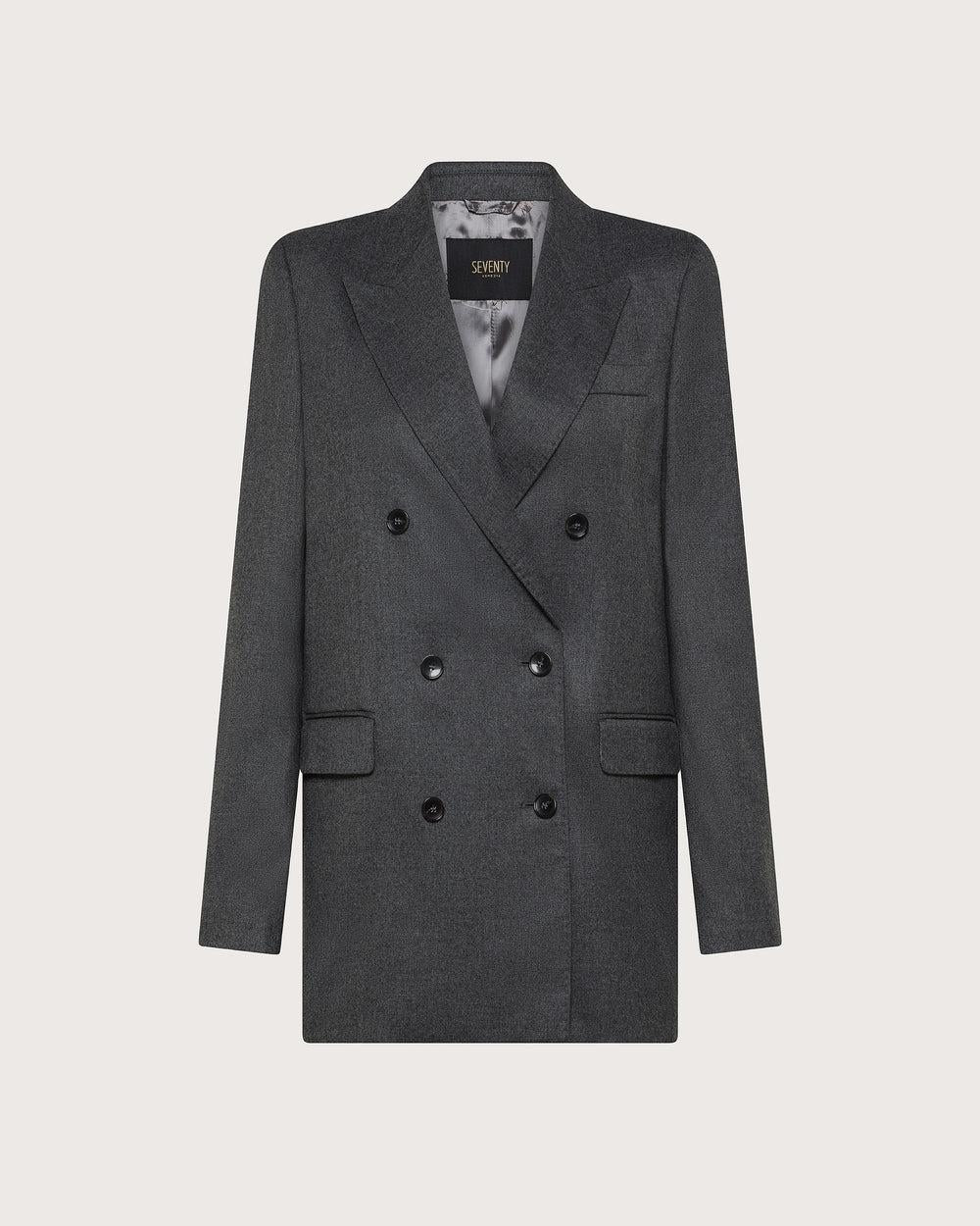 Giacca doppiopetto in flanella GI0916540261 922 SEVENTY