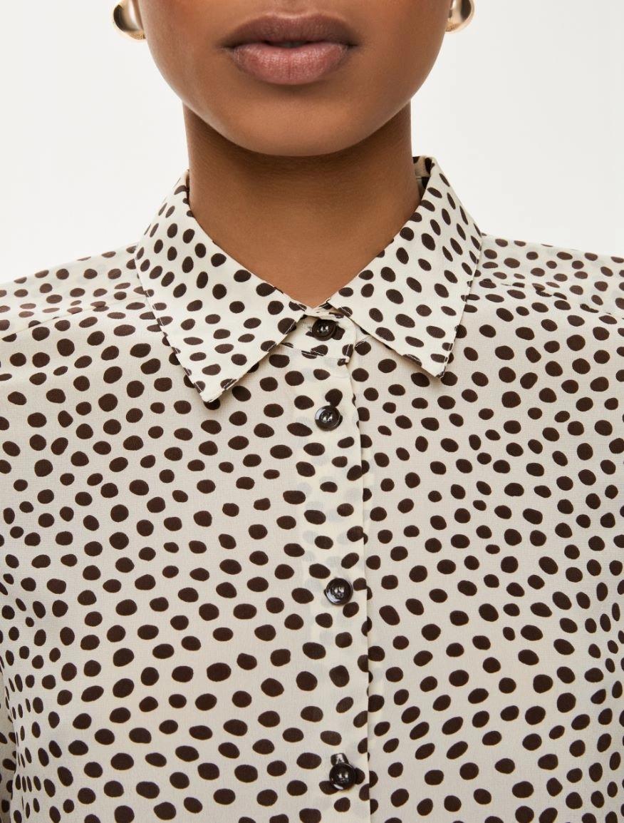 Camicia in seta stampata VULCANO 004 IBLUES