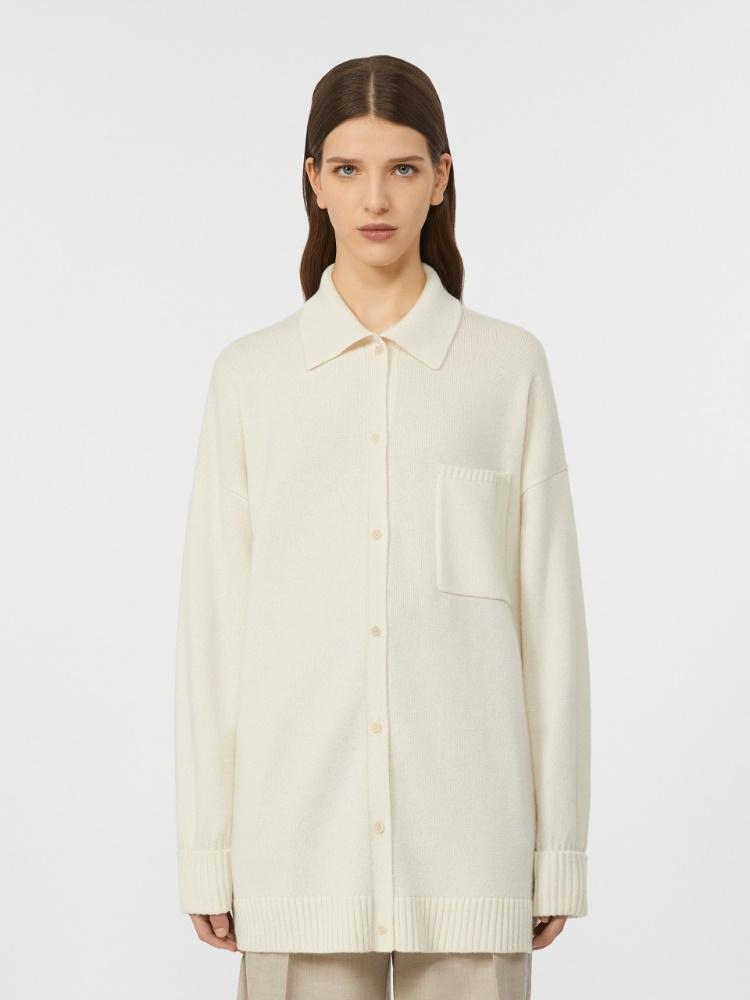 Giacca camicia in lana e cachemire<BR/> BULL 004 MAX MARA