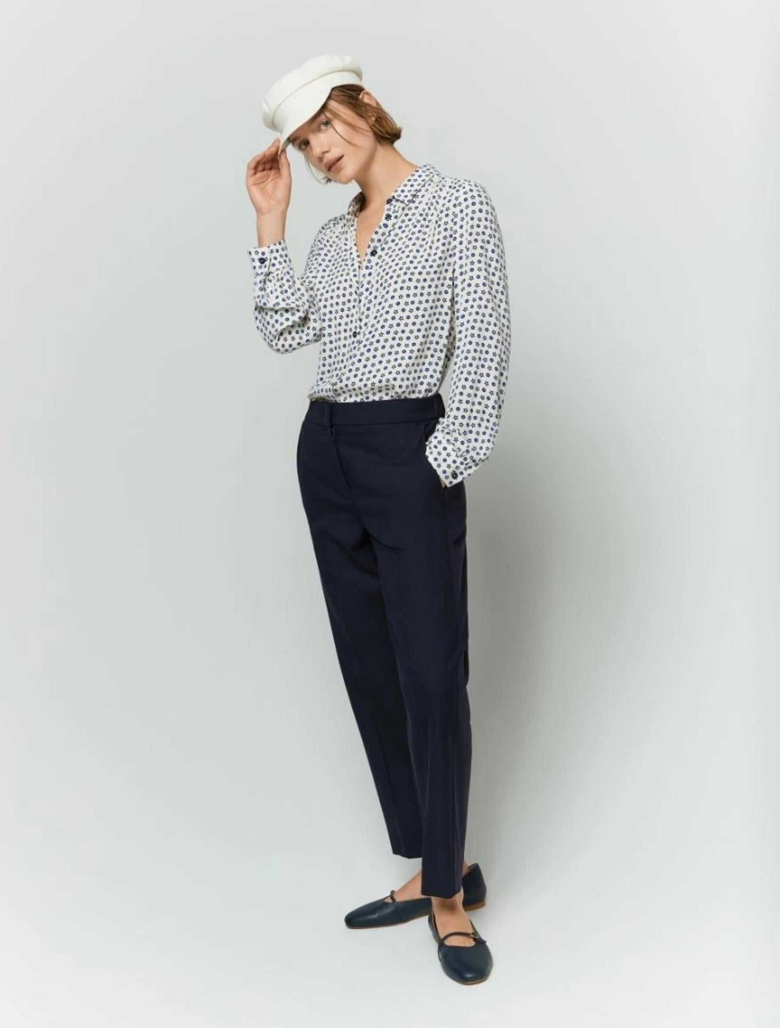 Pantaloni donna in misto viscosa