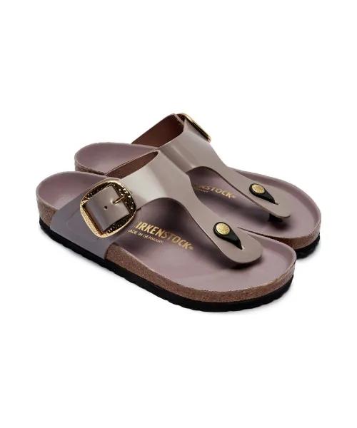 Gizeh Big Buckle Sandali Infradito Donna high shine faded purple