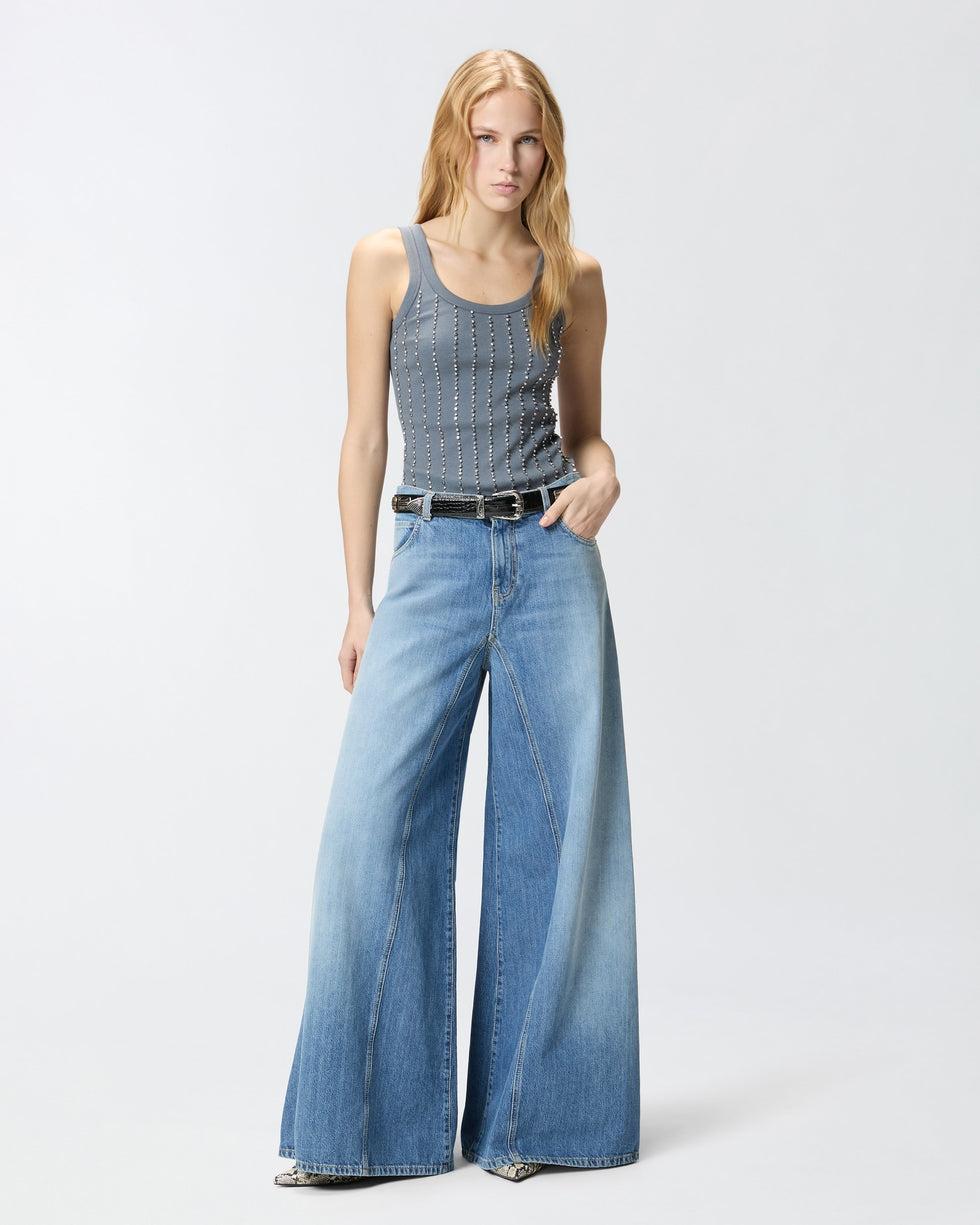 Jeans svasati super wide leg<BR/> 106228A323 PJO PINKO