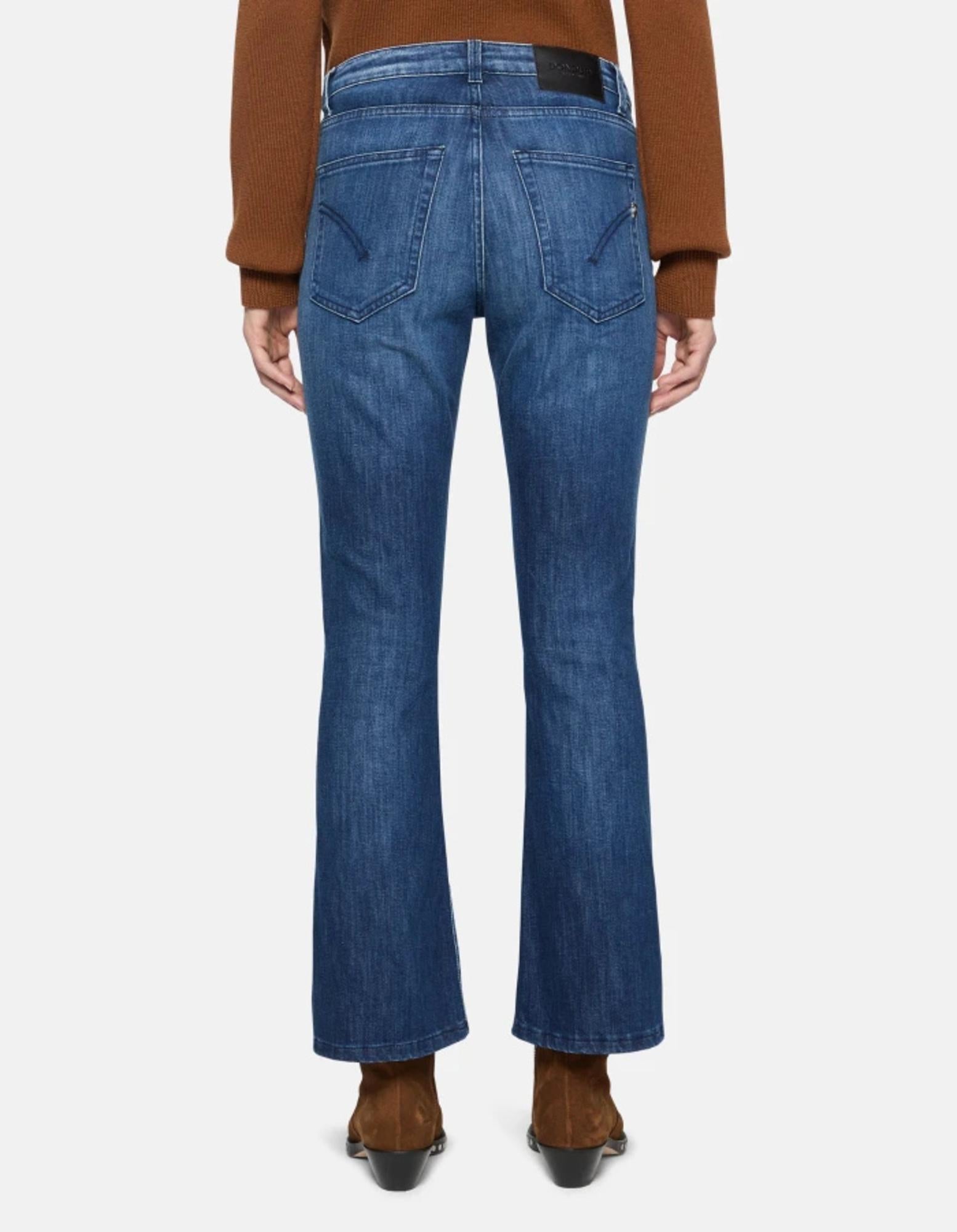 Jeans donna in cotone denim stretch Mandy super skinny bootcut