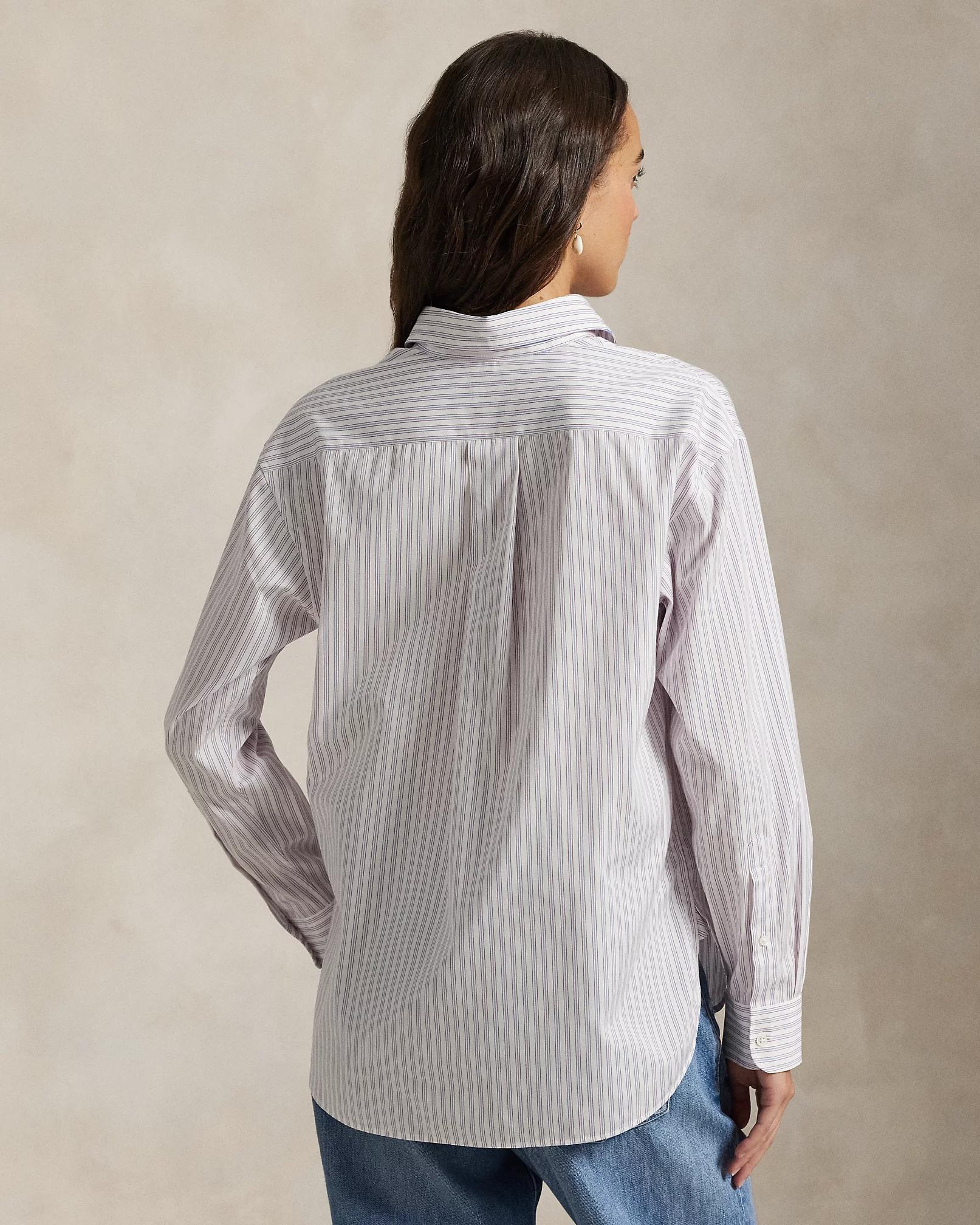 Camicia in cotone a righe dalla vestibilità rilassata 211910743 502 RALPH LAUREN