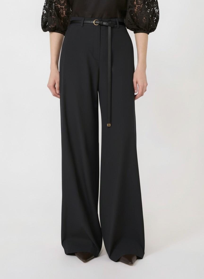 Pantalone in popeline di cotone MSTFAREA 004 MAX MARA STUDIO