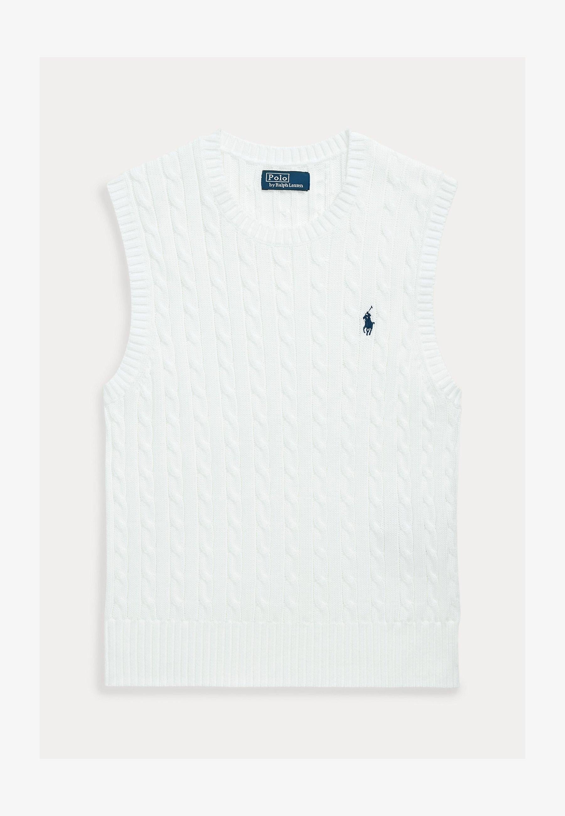 Gilet in cotone con lavorazione a trecce 211971882 001 RALPH LAUREN