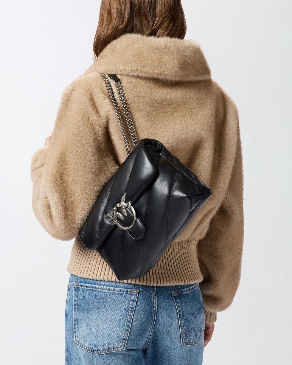 Borsa media a tracolla Love Bag Puff Maxi Quilt<BR/> 100038A0F2 Z99O PINKO