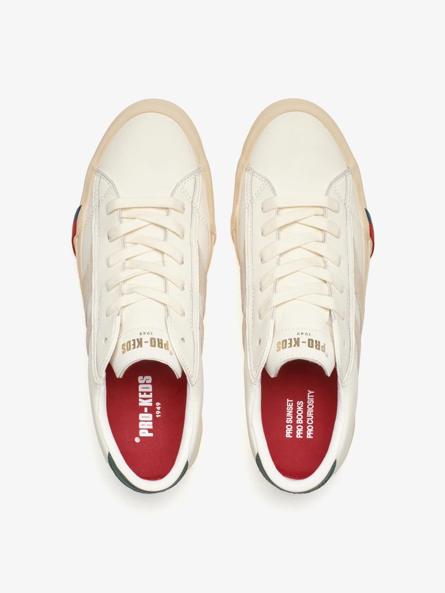 Royal Classic in pelle color crema e sabbia<BR/><BR/> RC226SLM WH00005 PRO-KEDS