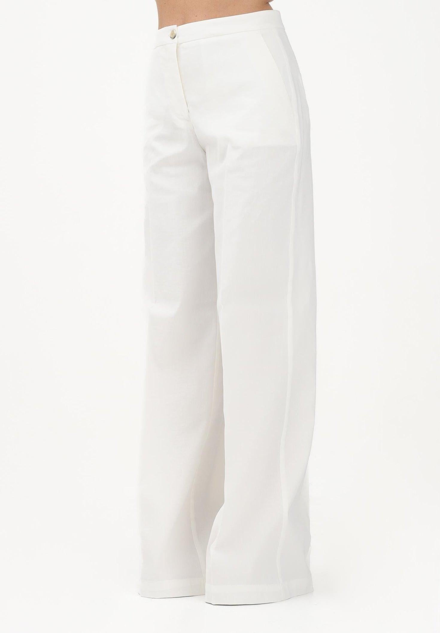Pantalone elegante bianco da donna 104929A34I Z05 PINKO