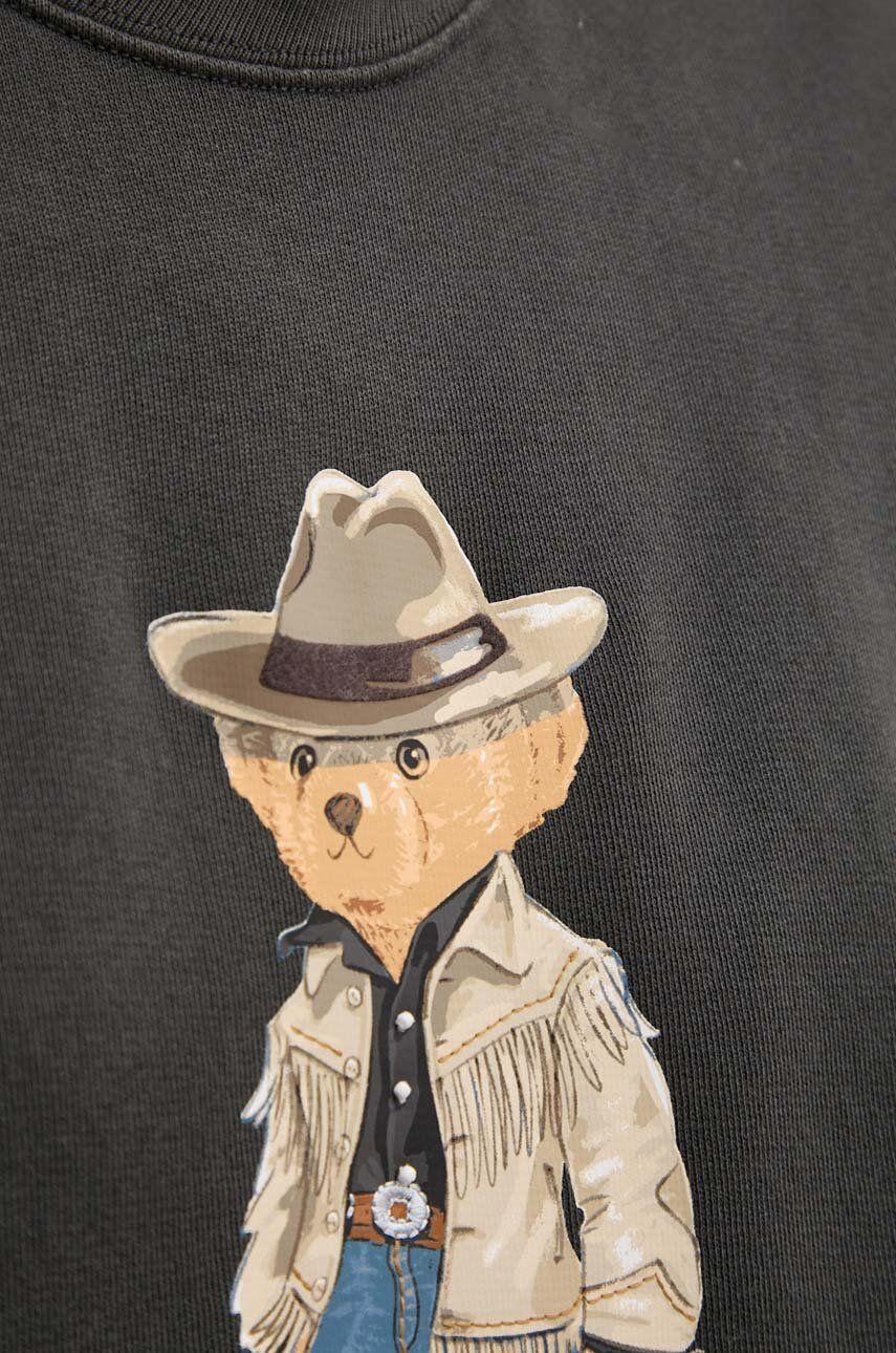 Women's sweatshirt with Texan Polo Bear print on the front.
