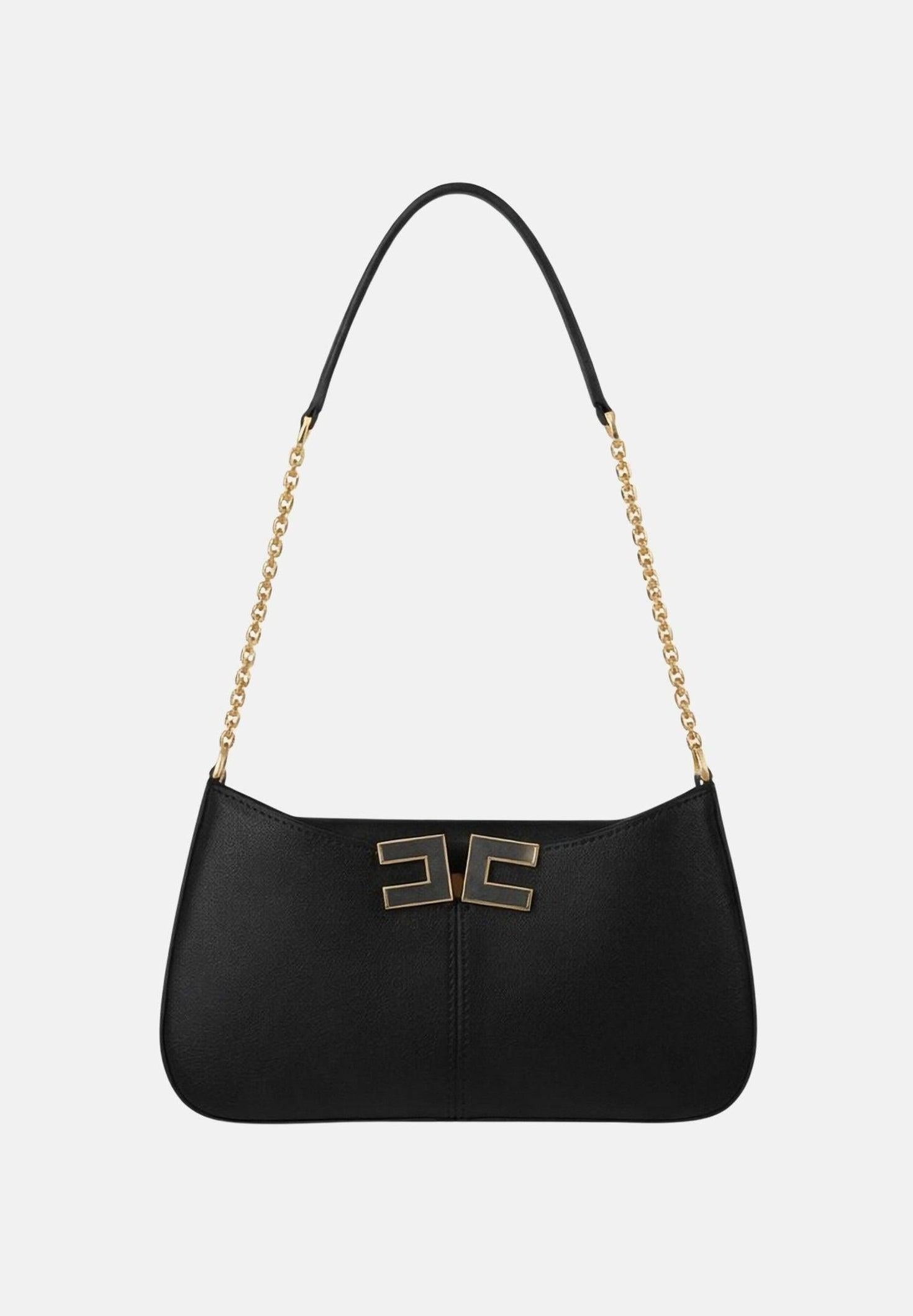 Borsa a spalla con dettaglio logo<BR/> BS93A61E2 110 ELISABETTA FRANCHI