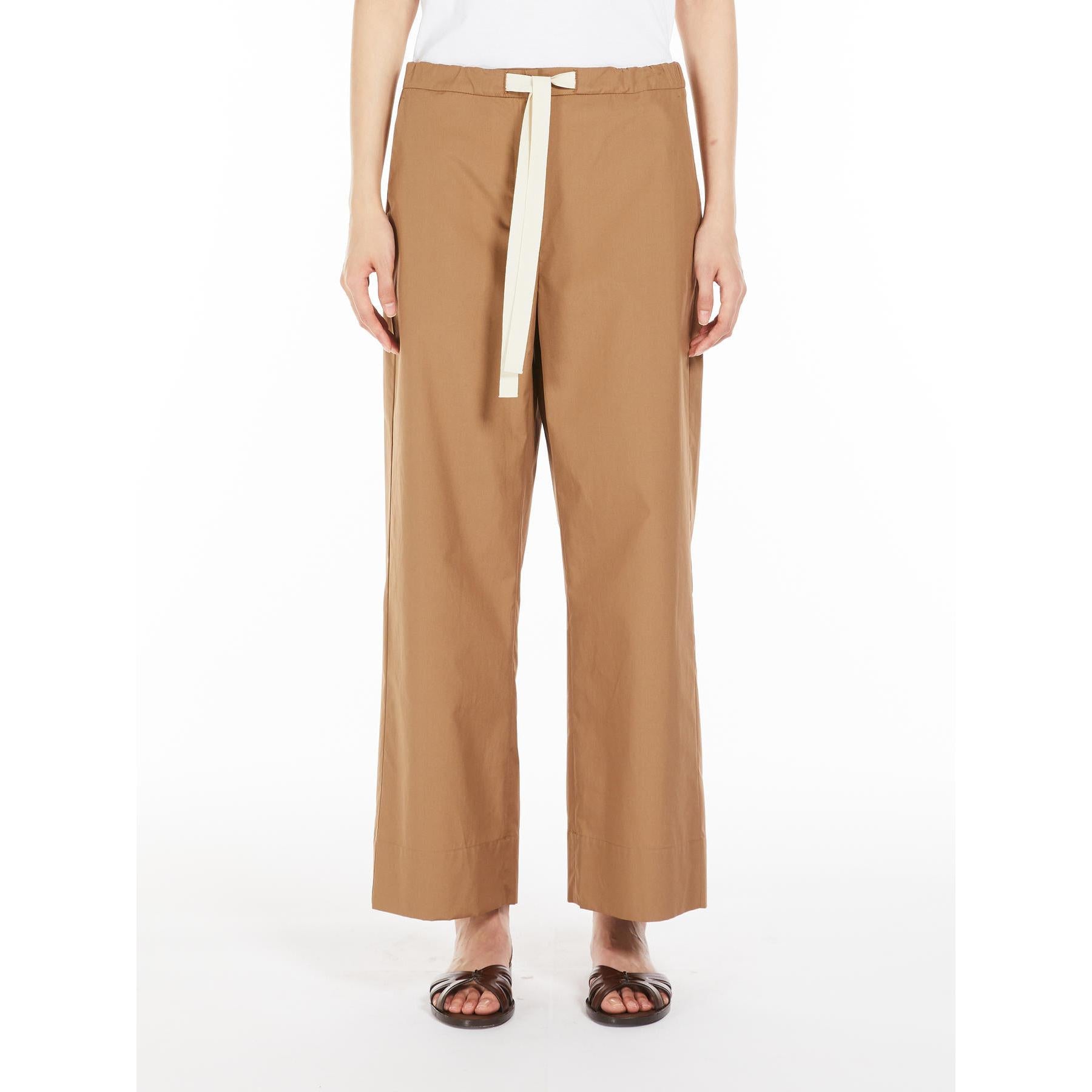 Pantalone donna in puro cotone ARGENTO 003 S MAX MARA