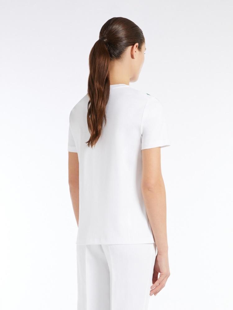 T-shirt in jersey con stampa e applicazione<BR/> WON 004 MAX MARA STUDIO