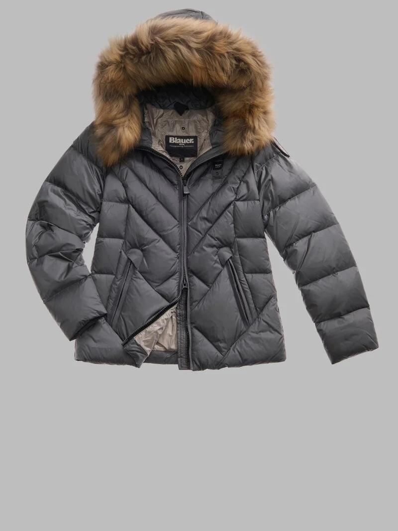 PIUMINO A LINEE GEOMETRICHE ALICIA<BR/> BLDC03097 6047/907GG BLAUER