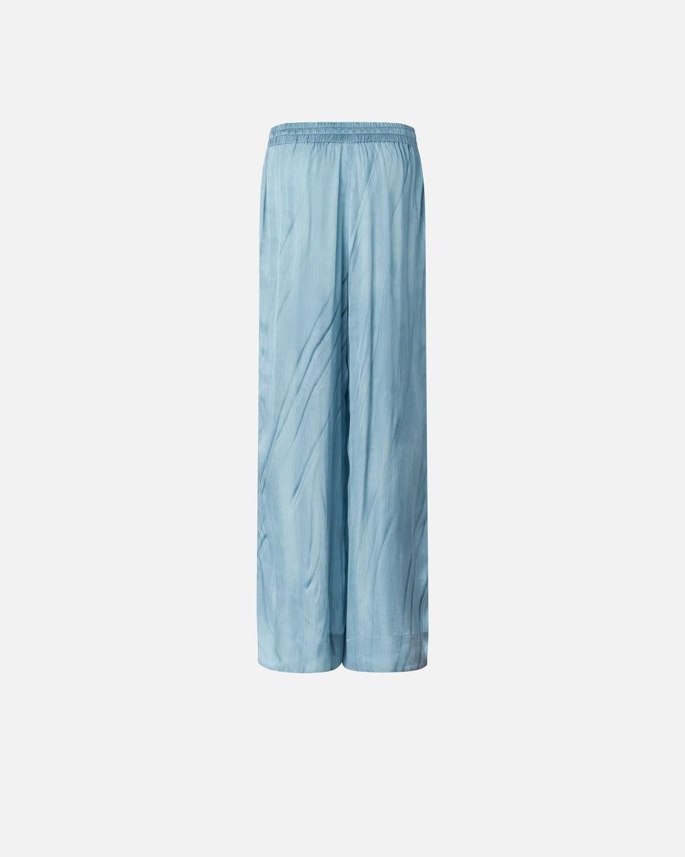 Pantaloni fluidi con stampa gioiello piazzata<BR/> 106210A37N F15 PINKO