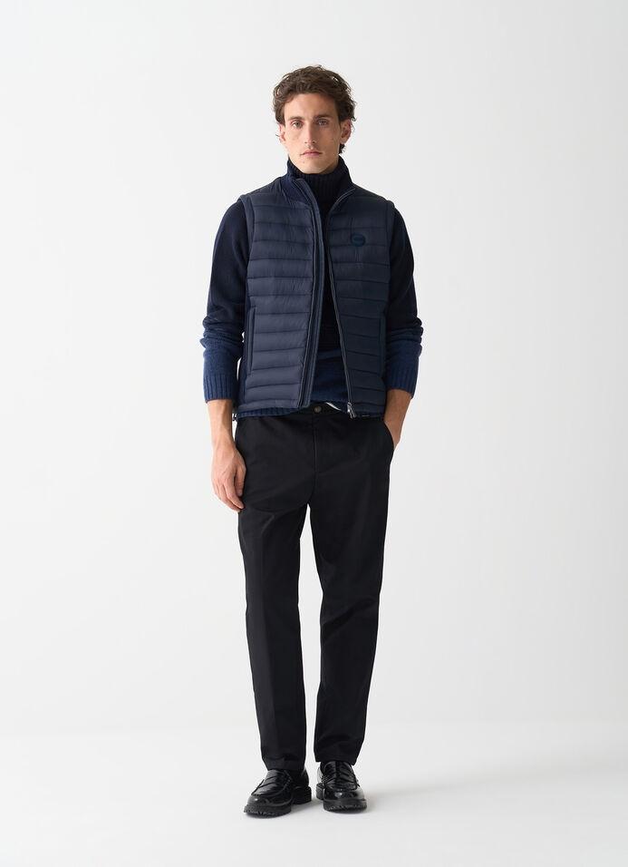 Gilet con inserti in maglia a costina 1113 68 COLMAR