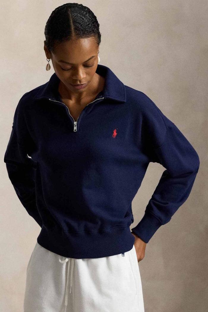 Felpa donna in misto cotone felpato 211B18686 003 RALPH LAUREN
