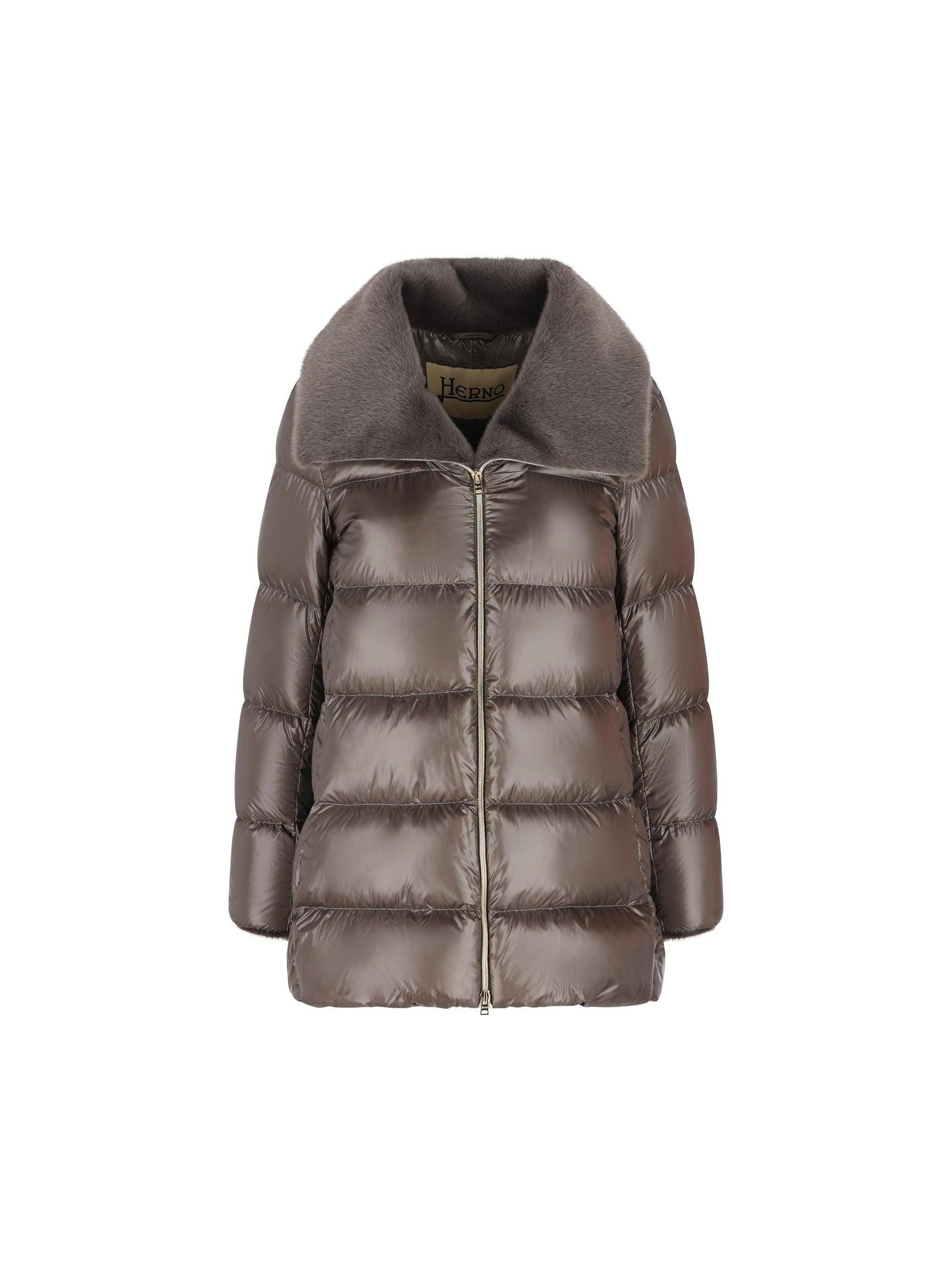 A-SHAPE IN NYLON ULTRALIGHT E LADY ALTERNATIVE FUR PI002140D12017Z 9480 HERNO