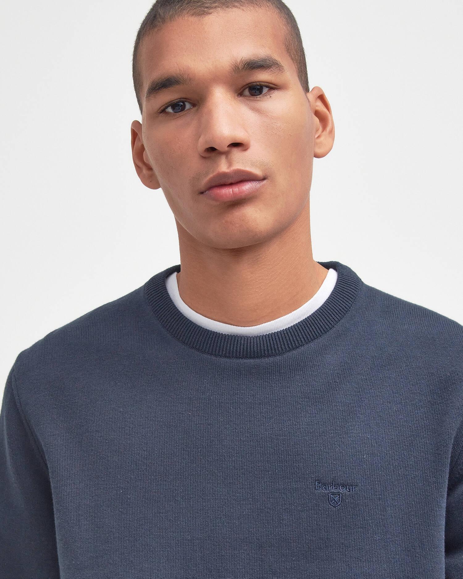 Maglione girocollo in cotone Pima<BR/> MKN0932MKN NY91 BARBOUR
