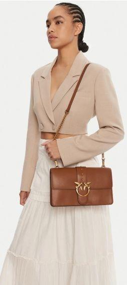 Borsa a mano media Love Bag One in pelle<BR/> 105857A0F1 L17Q PINKO