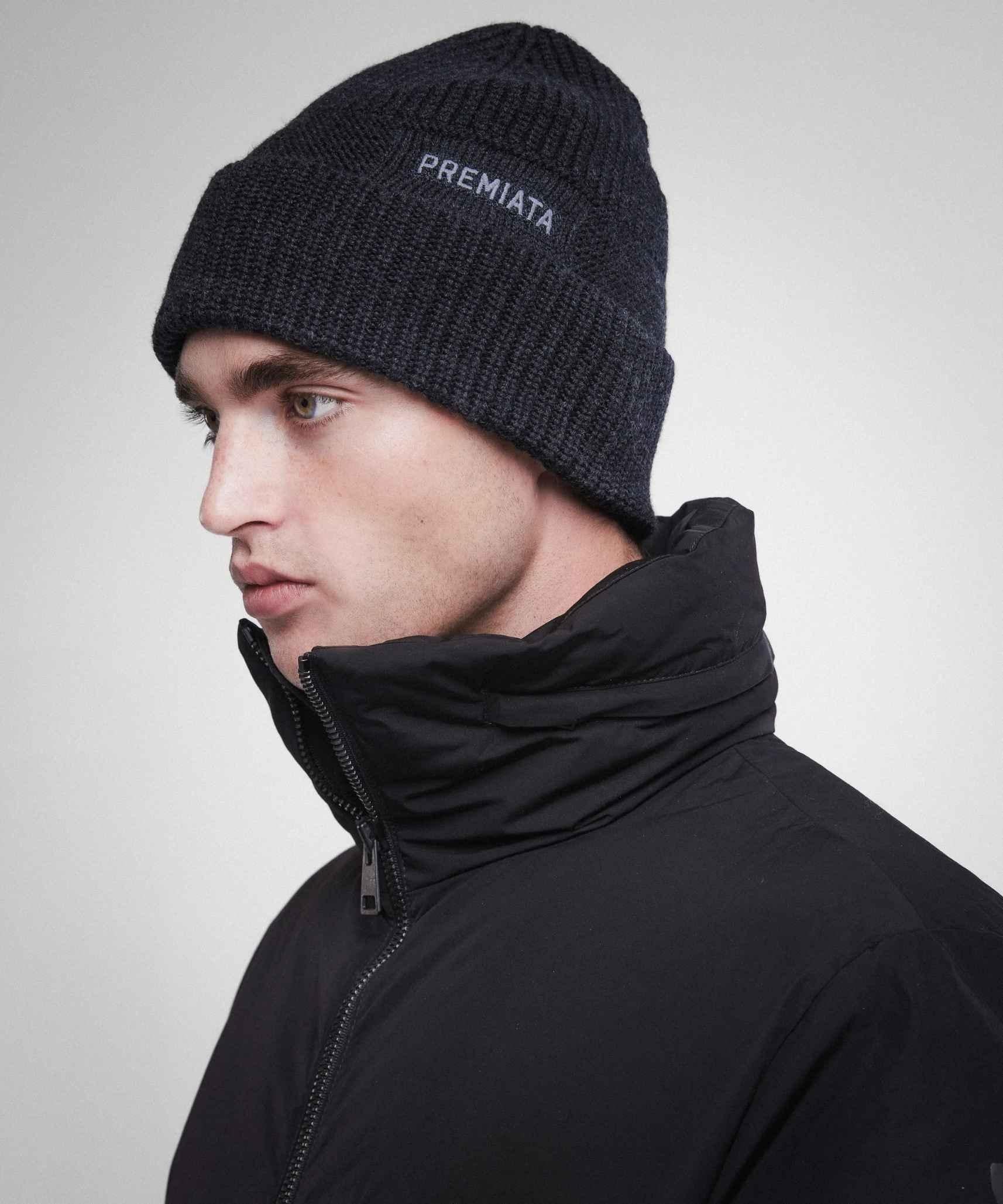 PREMIATA HALTA 09 ANTHRACITE MELANGE<BR/>Berretto HALTA 09 PREMIATA