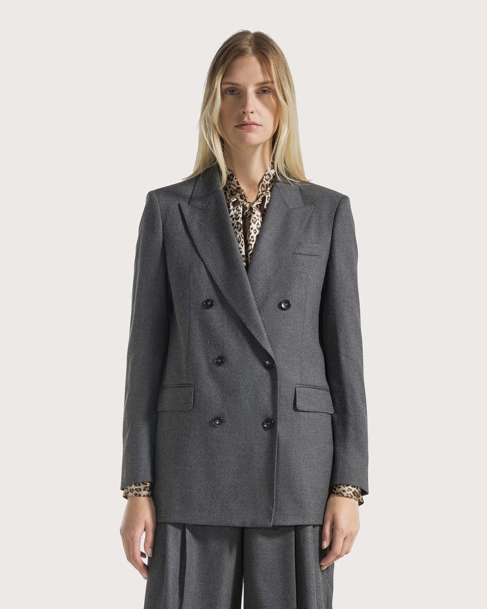 Giacca doppiopetto in flanella GI0916540261 922 SEVENTY