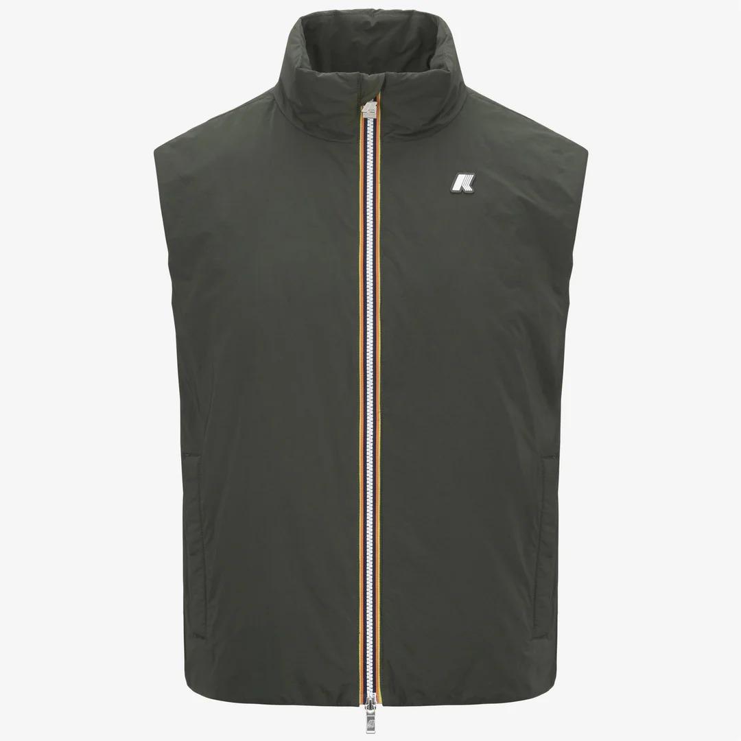 VALEN PLAIN WARM<BR/>GREEN BLACKISH<BR/>Giacca calda da uomo verde scuro K2136BW WMR K-WAY