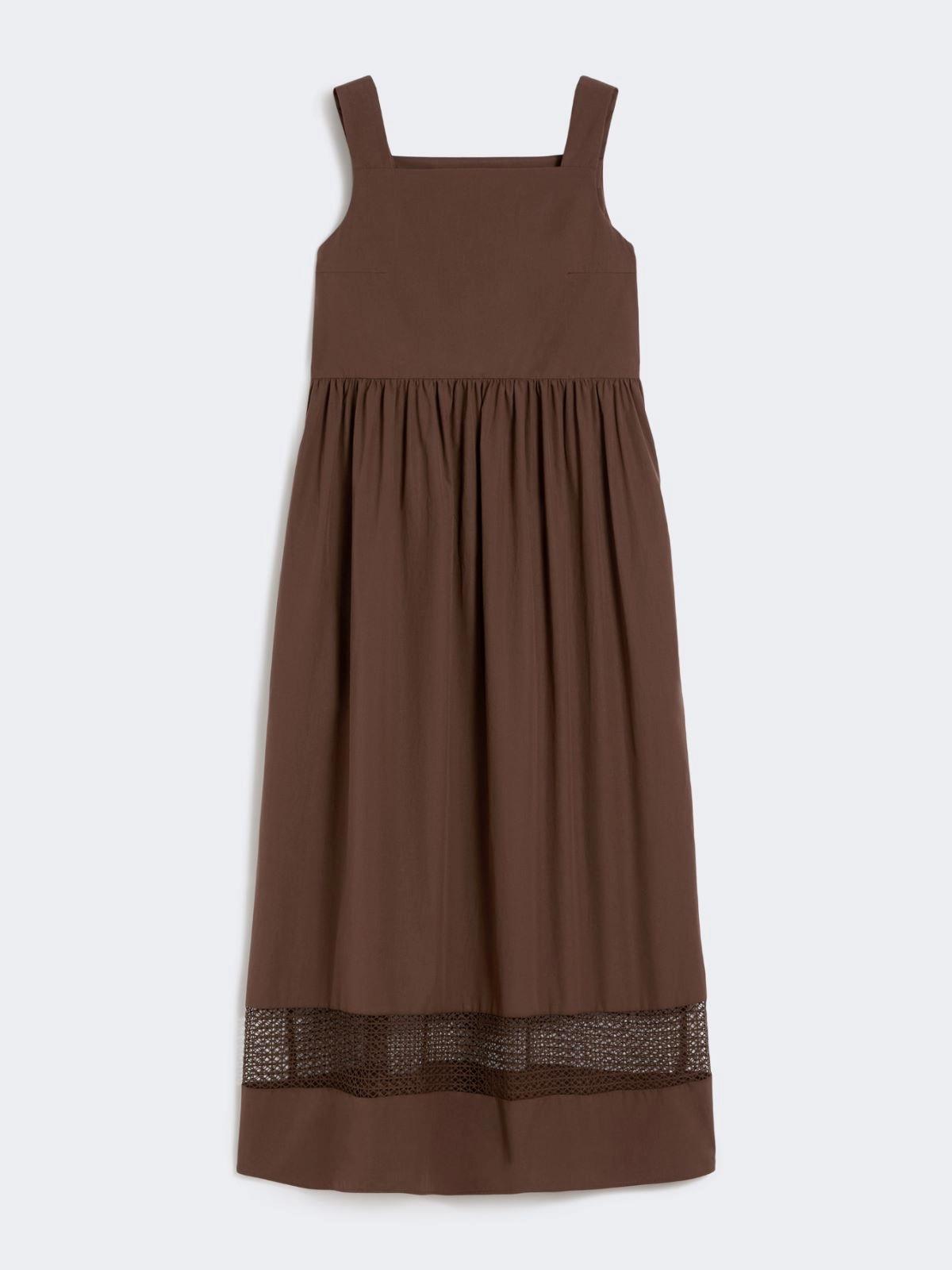 Abito smanicato in popeline di cotone - CIOCCOLATO<BR/> WKDGOLA 036 WEEKEND