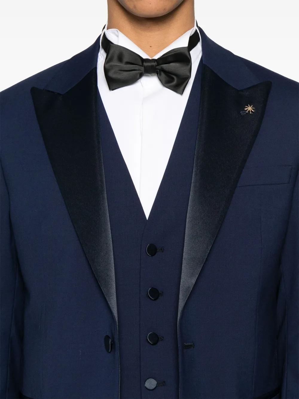 Smoking monopetto blu tre pezzi<BR/> 3830ARW3368253104 88 MANUEL RITZ