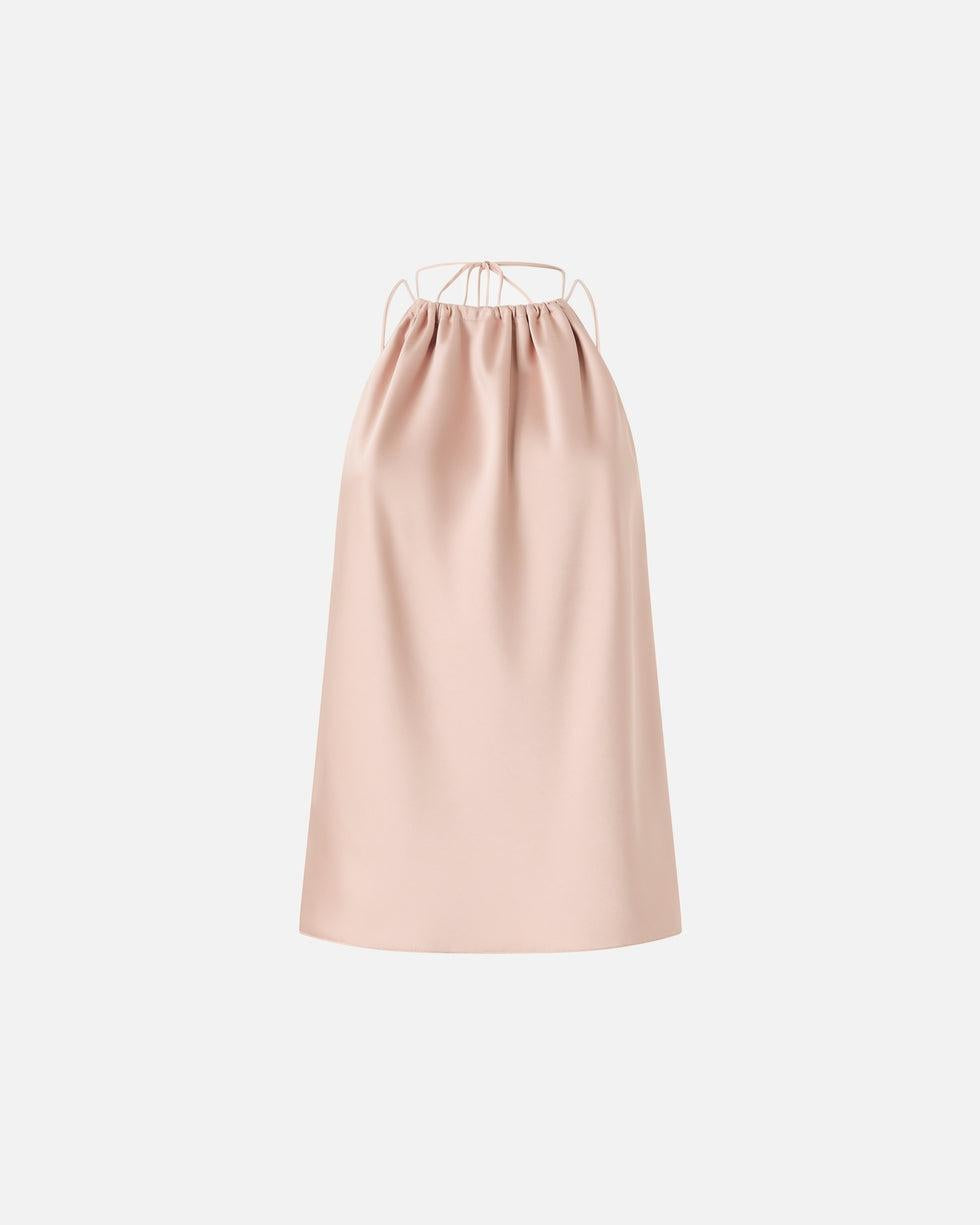 Top in satin con scollo all'americana<BR/> 106621A1Y5 Q35 PINKO
