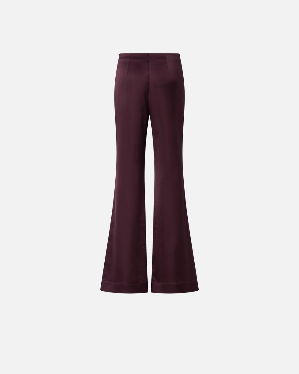 Pantaloni svasati in satin<BR/> 106434A361 R57 PINKO