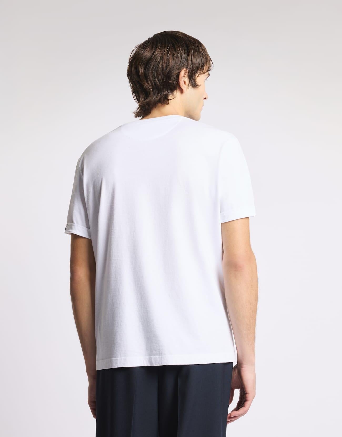 T-shirt Regular Fit in Jersey di Cotone<BR/> NPMB3521330UCX B001 FAY