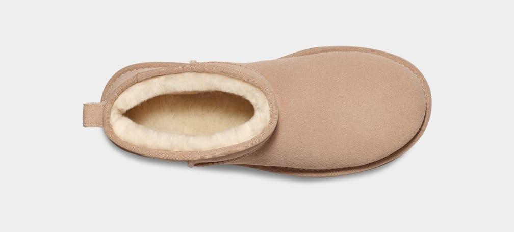 Scarpe donna classic ultra mini platform in pelle scamosciata 1135092 SAN UGG