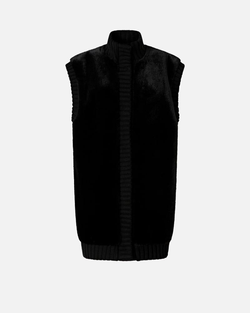 Gilet lungo effetto pelliccia 105402A2PI Z99 PINKO