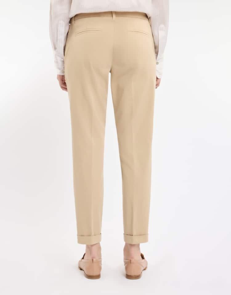 Pantaloni in Raso Stretch<BR/> NTW8050530TWBT C600 FAY