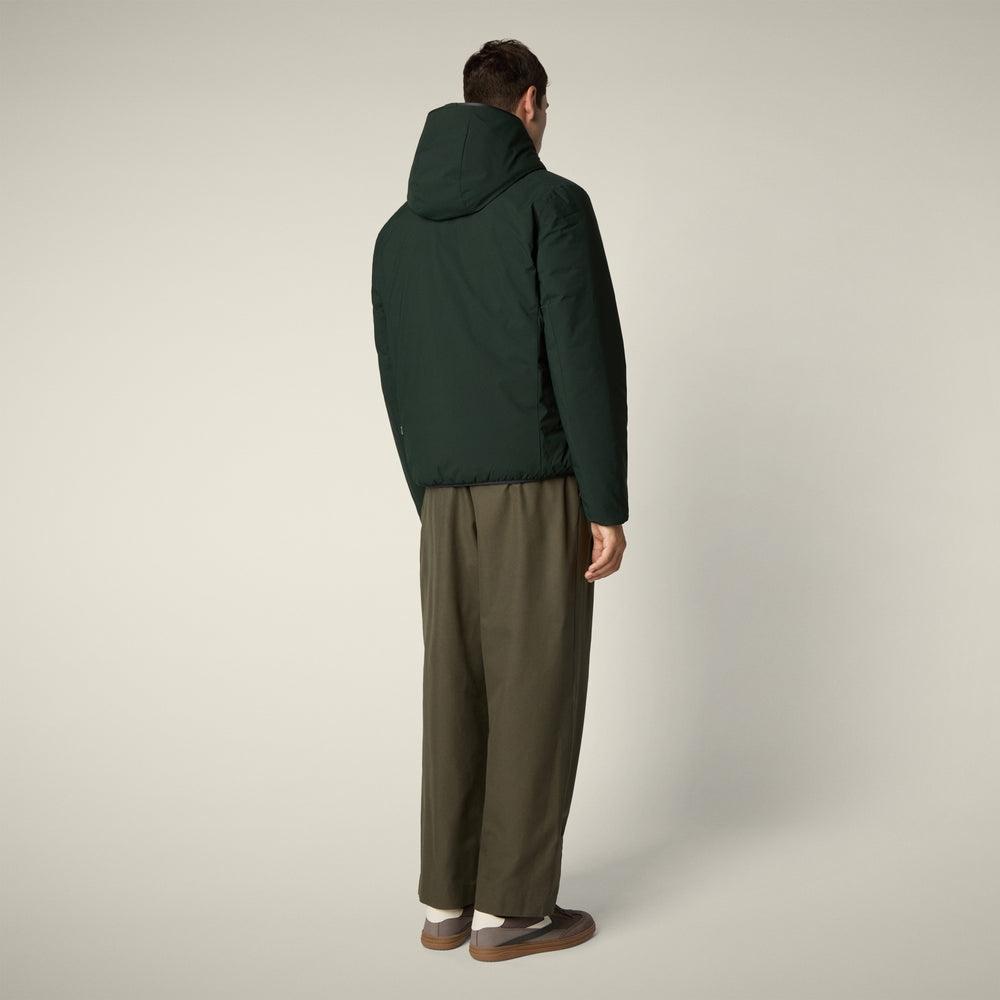 Giacca reversibile uomo mod. Ezra in verde scuro<BR/> D33600M 50071 SAVE THE DUCK