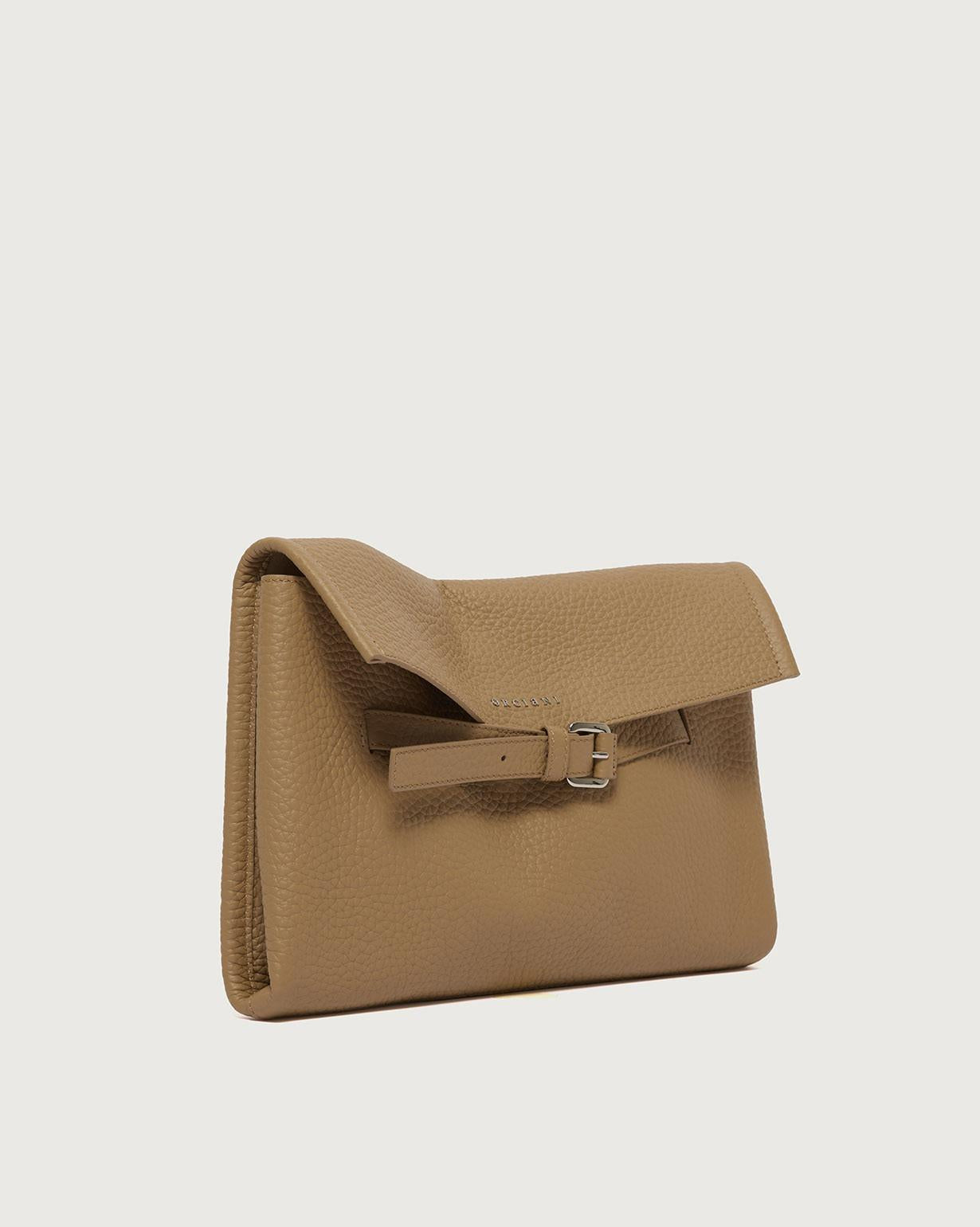 Borsa Venus Clutch Soft a mano in pelle martellata B02213SOF BISCOTTO ORCIANI