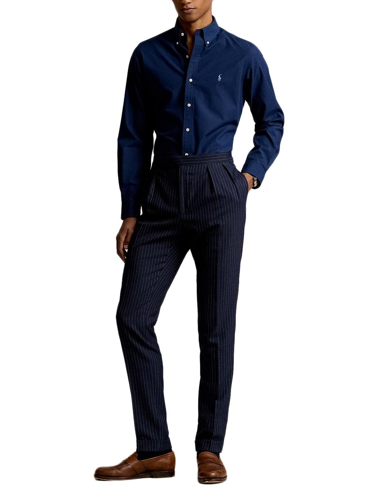 Camicia uomo in cotone elasticizzato 710928254 001 RALPH LAUREN