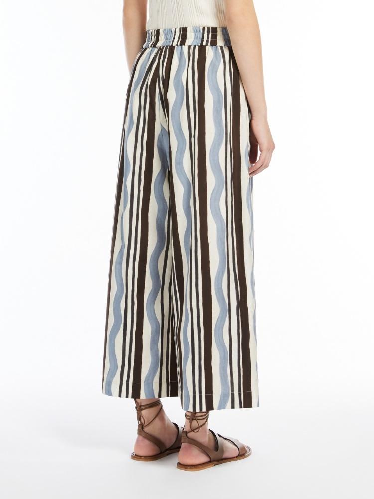 Pantalone in popeline stampato<BR/> VIRGIN 004 WEEKEND