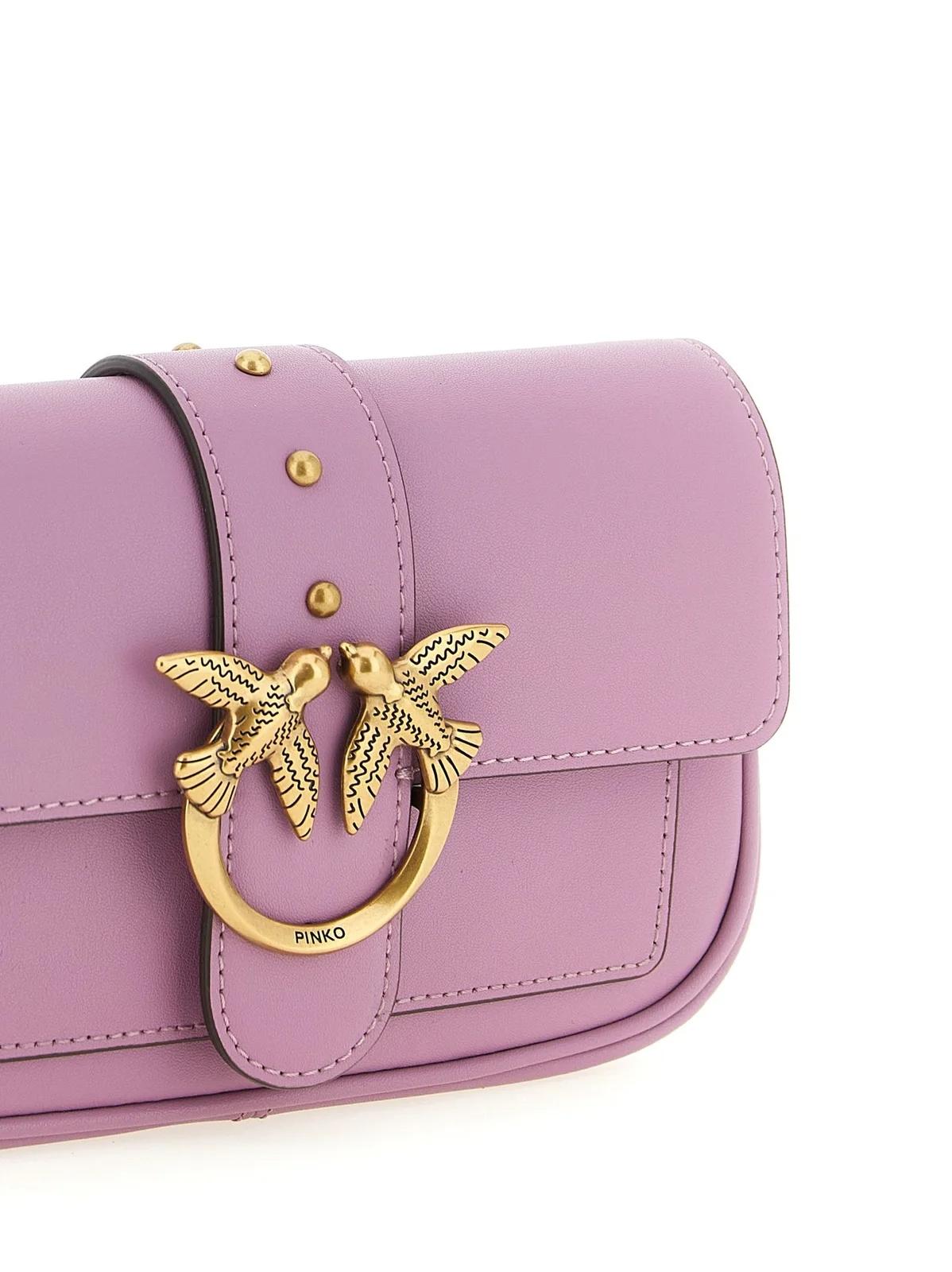 Borsa piccola pocket Love Bag One Simply<BR/> 100061A0F1 LILQ PINKO