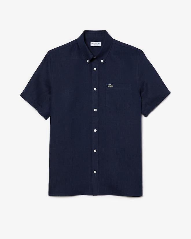 Camicia di lino a maniche corte CH5699 166 LACOSTE