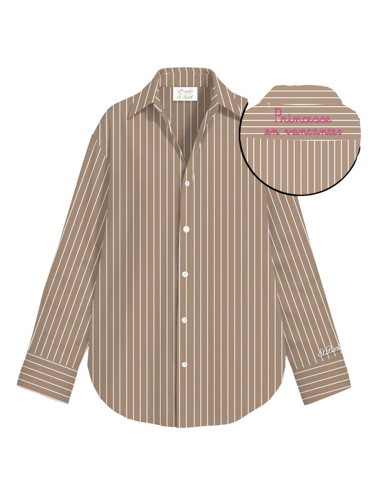 Bluse e camicie Donna Mc2 Saint Barth - Cristal Cotton Stripes Tiny V Princesse CYS0001 01378L MC2 SAINT BARTH