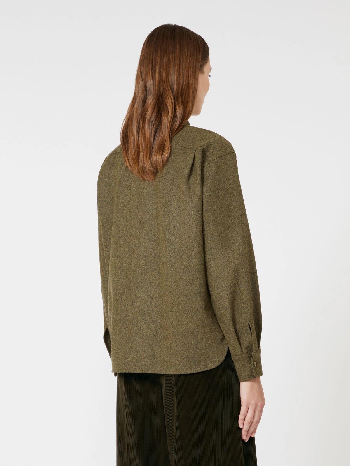 Camicia in feltro di lana - Verde muschio<BR/> BENARES1234 001 MAX MARA